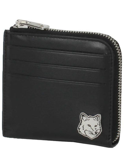 Men’s Fox Head Card Wallet Black - MAISON KITSUNE - BALAAN 2