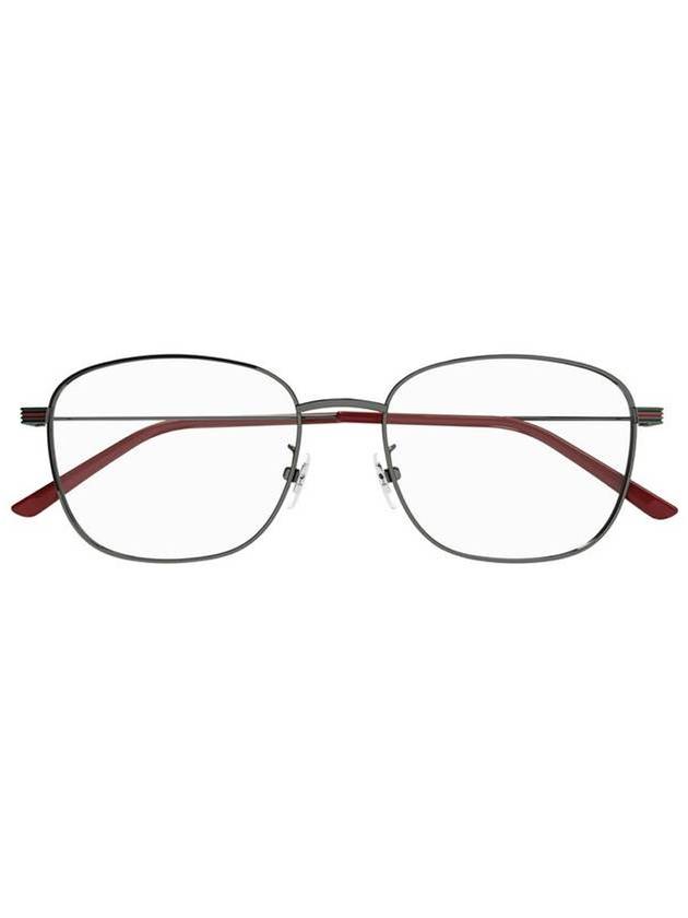 Eyewear Metal Square Frame Glasses Gray - GUCCI - BALAAN.