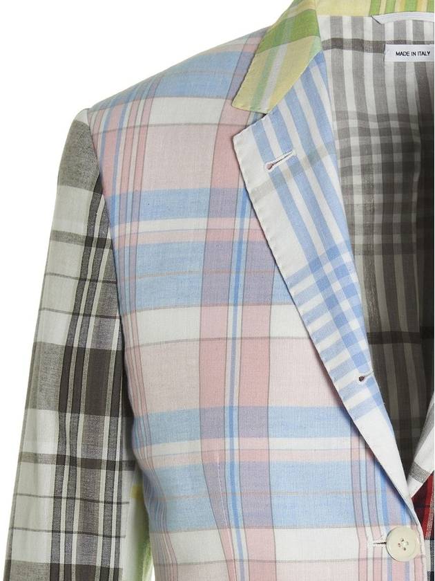 Women's Fun Mix Madras Classic Sports Jacket - THOM BROWNE - BALAAN 5