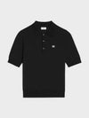 Triomphe Cotton Polo Shirt Black - CELINE - BALAAN 2