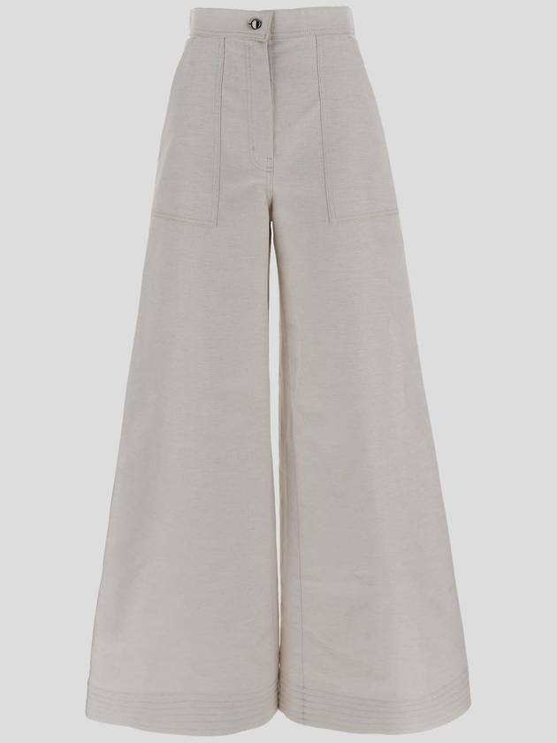 Oboli wide pants beige - MAX MARA - BALAAN 2