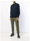 Waffen Patch Brushed Sweatshirt Navy - STONE ISLAND - BALAAN.