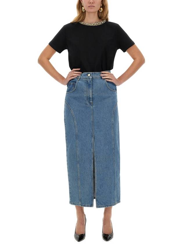 LONG DENIM SKIRT - NINA RICCI - BALAAN 2