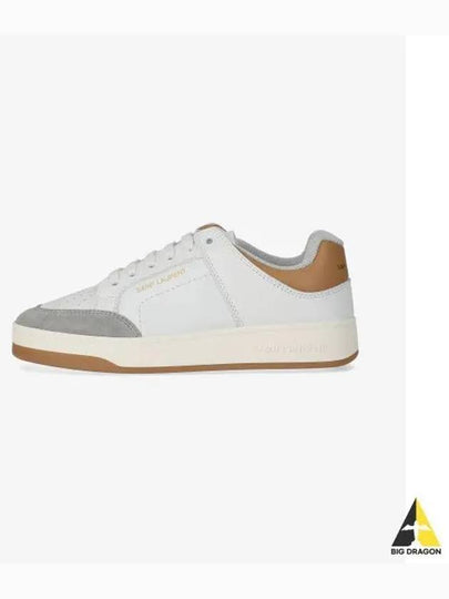 Sl61 Smooth Leather Suede Low Top Sneakers White - SAINT LAURENT - BALAAN 2