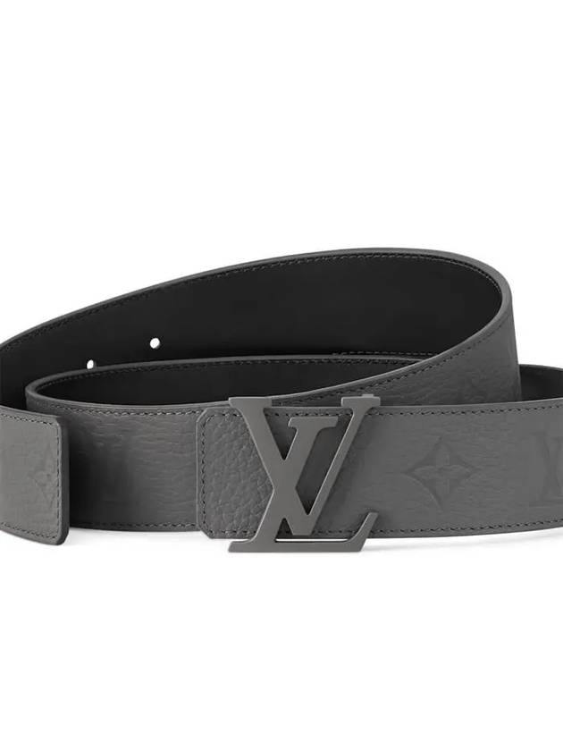 LV Taurillon 40mm Reversible Leather Belt Dark Grey - LOUIS VUITTON - BALAAN 2