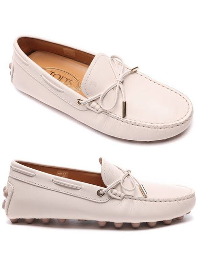 Gommino Bubble Leather Driving Shoes Off White - TOD'S - BALAAN 2