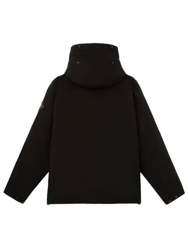 Logo David TC Down Hooded Jacket Black - STONE ISLAND - BALAAN 3