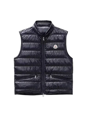 Gui Gui Logo Patch Padded Vest Night Blue - MONCLER - BALAAN 1