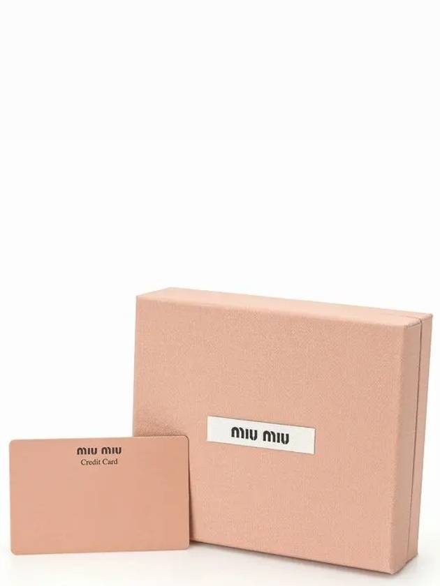 Matelasse Nappa Leather Card Wallet Black - MIU MIU - BALAAN 7