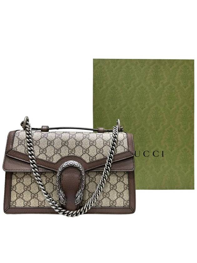 Women s 621512 Brown leather trim Dionysus top handle small shoulder bag - GUCCI - BALAAN 11