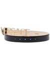 Logo Buckle Leather Belt 1004044DV3T - VERSACE - BALAAN.