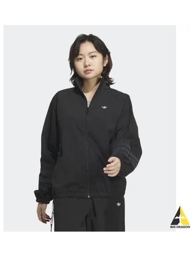 adidas Ruched Track Top Jacket Black JD6385 - ADIDAS - BALAAN 1