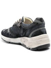 Running Leather Mesh Suede Low Top Sneakers Dark Blue - GOLDEN GOOSE - BALAAN 3