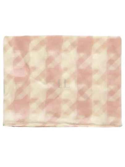 Houndstooth Pattern Silk Scarf Pink - BURBERRY - BALAAN 2