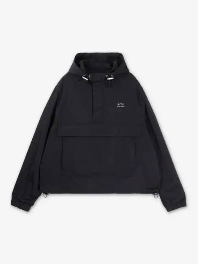 Alexandre Mattiussi Hooded Windbreaker Black - AMI - BALAAN 2