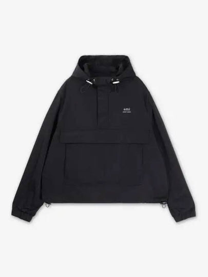 Alexandre Mattiussi Hooded Windbreaker Black - AMI - BALAAN 2