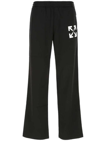 Men's White Arrow Track Pants Black - OFF WHITE - BALAAN 1