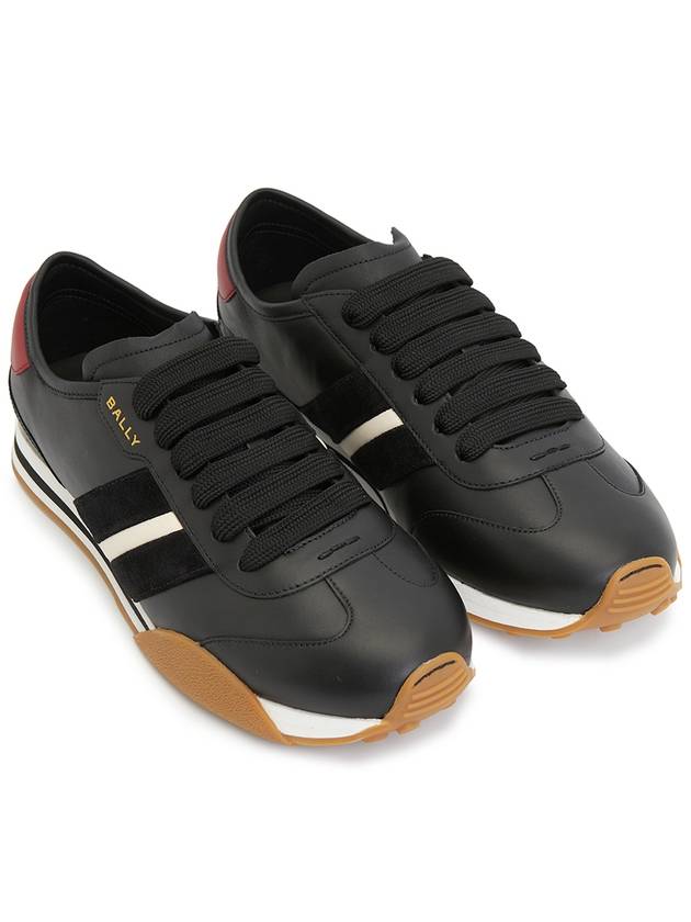 Stewy Leather Sneakers Black - BALLY - BALAAN 4