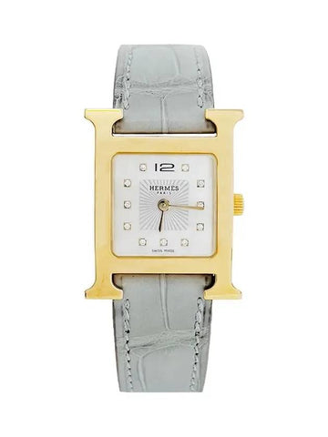 H Hour PM Gold Plated Steel 11P Diamond 4HA0934 - HERMES - BALAAN 1