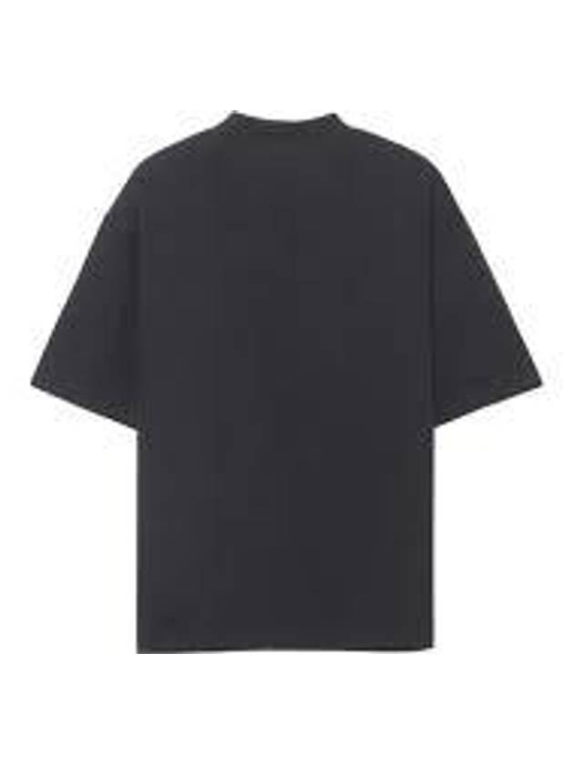 Cities Paris Logo Medium Short Sleeve T-Shirt Black - BALENCIAGA - BALAAN 3