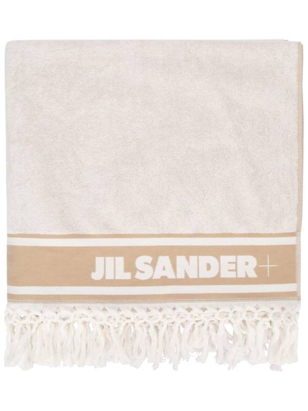 Logo Tape Cotton Towel JPPS905001WS249000 - JIL SANDER - BALAAN 2