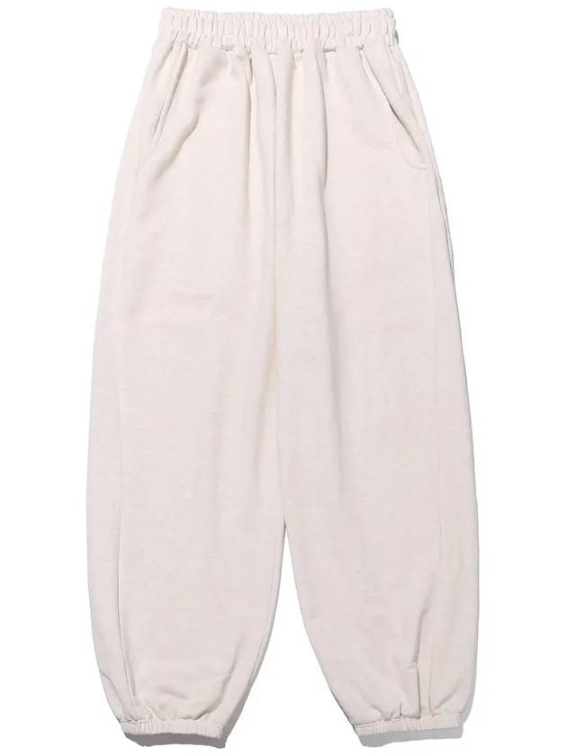 Wide Training Pants Oatmeal - TAILOR STUDIO - BALAAN 4