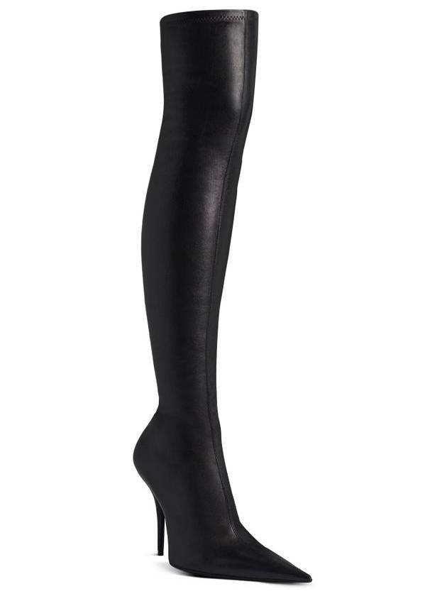 Avenue Nappa Leather Long Boots Black - BALENCIAGA - BALAAN 3