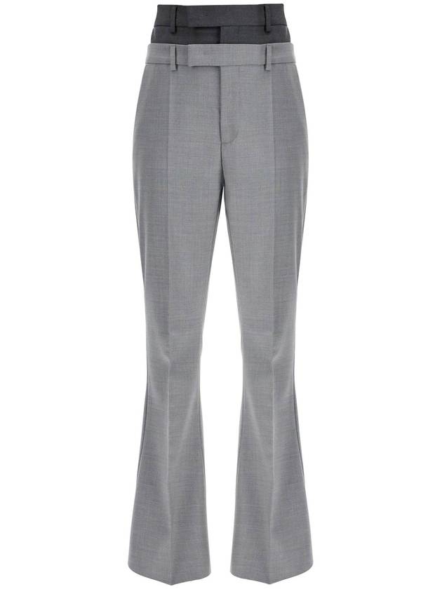 layered effect flared pants - MAX MARA SPORTMAX - BALAAN 1