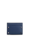 Rockstud Card Wallet Blue - VALENTINO - BALAAN 1