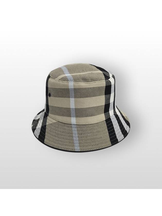 Burberry Vintage Check Technical Cotton Bucket Hat Standard M 57cm - BURBERRY - BALAAN 2