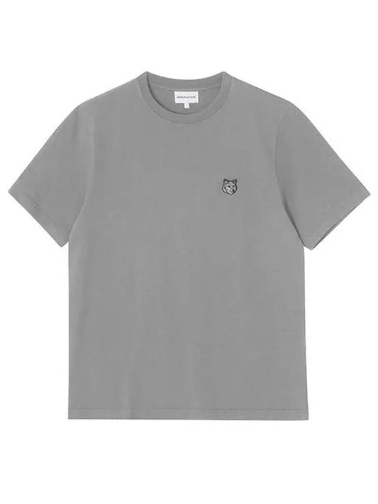 Bold Fox Head Patch Comfort Short Sleeve T-Shirt Grey - MAISON KITSUNE - BALAAN 2