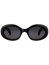 Eyewear Triomphe Acetate Sunglasses Black - CELINE - BALAAN 4