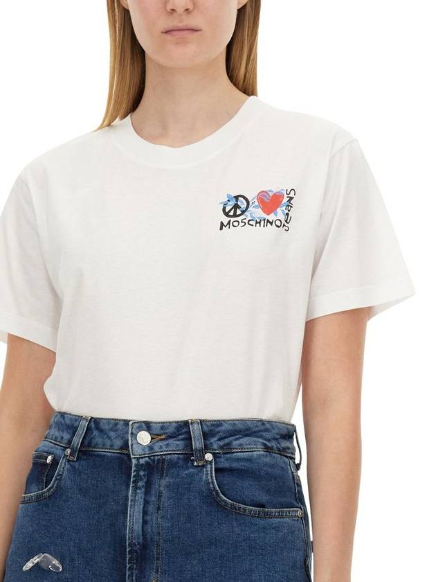 Moschino Jeans T-Shirt With Logo - MOSCHINO - BALAAN 4