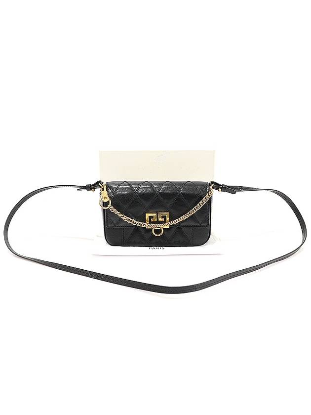 BB604DB08Z Black Goat Skin Quilted Mini Pocket Cross Bag 2WAY - GIVENCHY - BALAAN 2