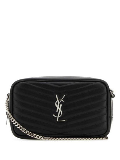 Lou Quilted Leather Mini Cross Bag Black - SAINT LAURENT - BALAAN 2