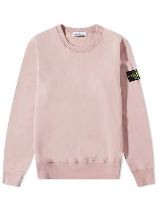 Wappen Patch Crew Neck Sweatshirt Rose Quartz - STONE ISLAND - BALAAN 2