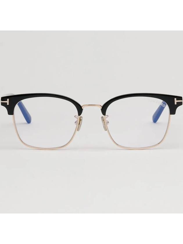 Eyewear Square Eyeglasses Black Gold - TOM FORD - BALAAN 4