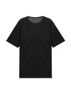 Precise Luxe Cotton Jersey Short Sleeve T-Shirt Black - THEORY - BALAAN 1