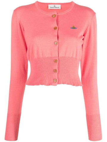 Women s Bea Crop Cardigan Coral - VIVIENNE WESTWOOD - BALAAN 1