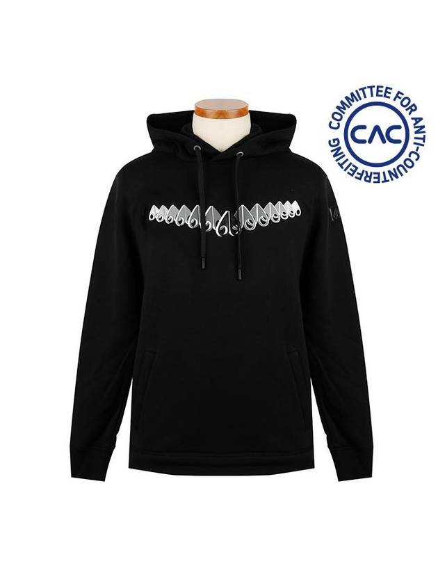 Logo Print Hoodie Black - MOOSE KNUCKLES - BALAAN 2