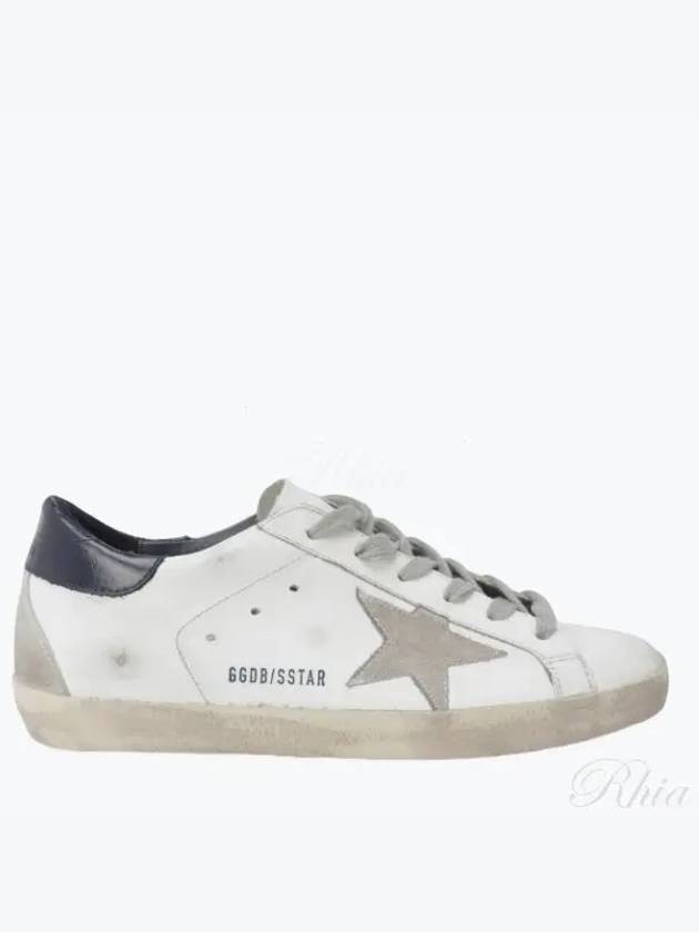 Superstar Heel Tab Low Sneakers White Navy - GOLDEN GOOSE - BALAAN 2