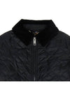 Kids Corduroy Collar Diamond Quilted Jacket Black - BURBERRY - BALAAN 5