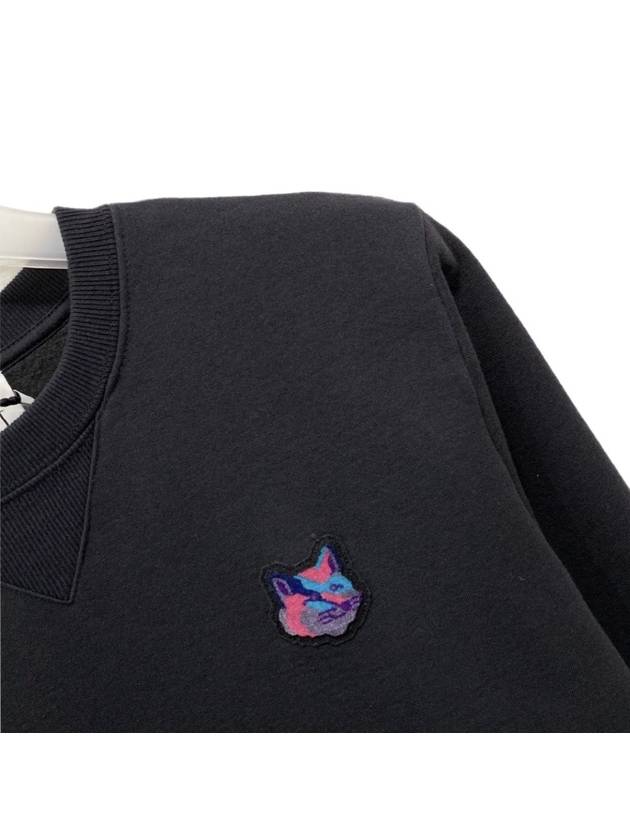 Pixel Fox Head Patch Regular Fit Sweatshirt Anthracite - MAISON KITSUNE - BALAAN 3