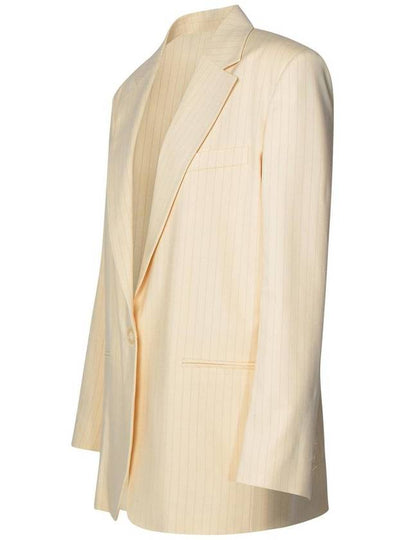 The Andamane 'Guia' Ivory Virgin Wool Blend Blazer - ANDAMANE - BALAAN 2