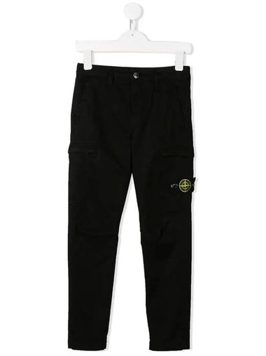 Kids Waffen Patch Cargo Pants Black 711630111 V0029 - STONE ISLAND - BALAAN 1