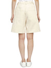 Women's Cotton Shorts Ivory - MONCLER - BALAAN 5