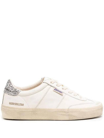 Soul Star Glitter Tab Low Top Sneakers White - GOLDEN GOOSE - BALAAN 1