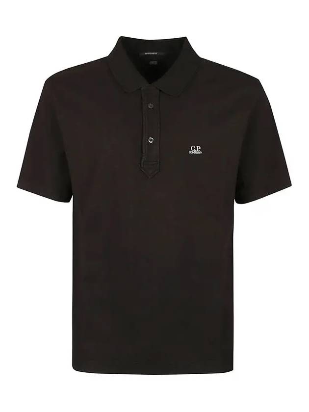 1020 Jersey Polo Shirt Black - CP COMPANY - BALAAN 3