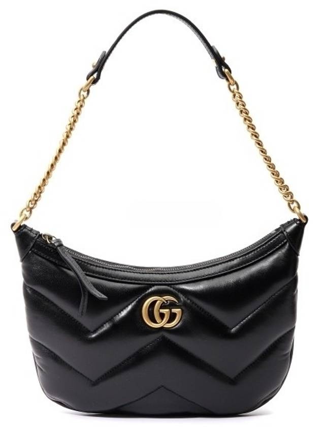 Marmont Small Leather Shoulder Bag Black - GUCCI - BALAAN 2