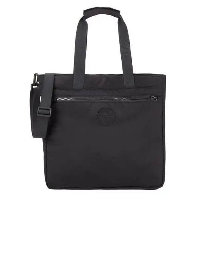 Nylon Metal Econyl Tote Bag Black - STONE ISLAND - BALAAN 3